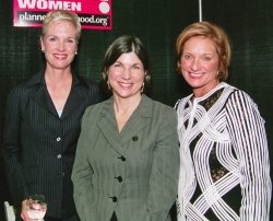 Cecile Richards, Anna Quindlan and Barbara Zdravecky, CEO PPSWCF, Inc.